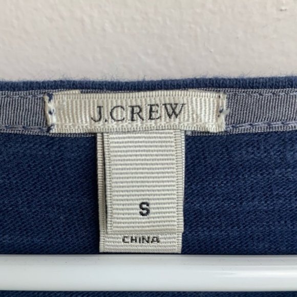 J. Crew Blue & Mint Green Striped Shirttail Dress - Picture 4 of 10